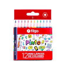 LAPICES DE COLOR /FILGO x12 uni color corto ( x uni)